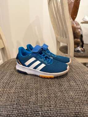 adidas Kids Racer TR 2.0 Cloudfoam Running Shoes Blue White GV7861